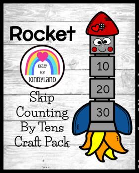 Preview of Rocket Craft Skip Counting Activity - Outer Space Math Center - Kindergarten