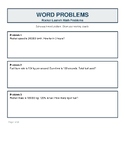 Rocket Launch Math Problems / Math Practice Worksheets For Students