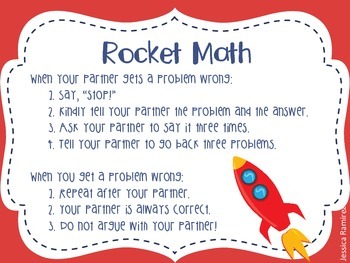 Rocket Math Chart