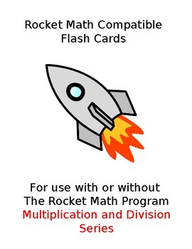 Preview of Rocket Math Flash Cards (Multiplication & Division)
