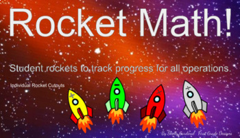 Preview of Rocket Math Rockets For Tracking Progress