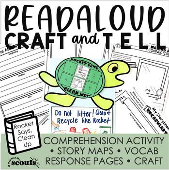 Preview of Activities for Rocket Says CLEAN UP | Earth Day Read Aloud | Earth Day Craft