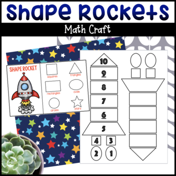 Rocket Shapes Math Craft by Turner Tots