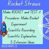 Rocket Straws STEM/Literacy/Enrichment/ Anchor Activity Ye