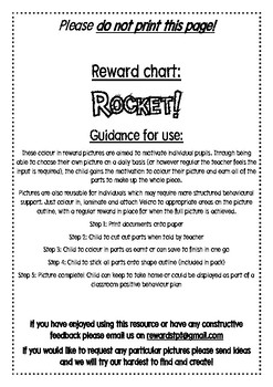 Rocket Reward Chart Printable
