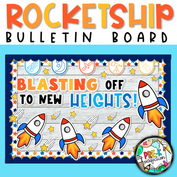 Preview of Rocket ship Bulletin Board | Transportation Bulletin Board | Outer Space Decor