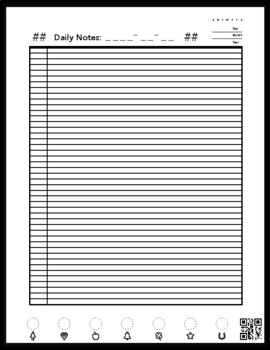 Rocketbook Sheet Music/Manuscript Paper Template (Letter Size)