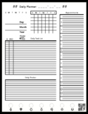 Rocketbook Daily Planner Template (Letter Size)