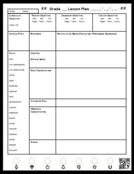Preview of Rocketbook Kodály Music Lesson Plan Template (Letter Size)