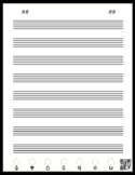 Rocketbook Sheet Music/Manuscript Paper Template (Letter Size)