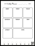 Rocketbook Weekly Planner Template (Letter Size)
