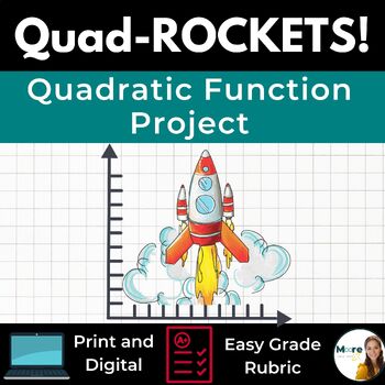Preview of Rockets + Real World Quadratic Functions Project