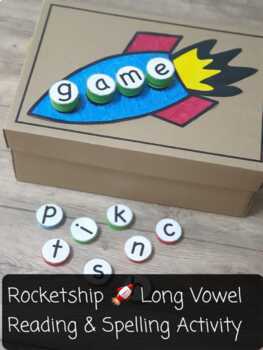 Preview of Rocketship Long Vowel Reading & Spelling Activity