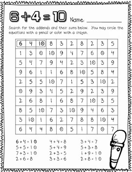 Rockin’ 1st Grade Math Facts Common Core Aligned – Standard 1.oa.6ts