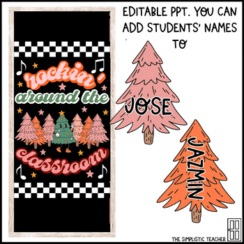 Rockin Around the Christmas Tree ORNAMENT - Retro Christmas Cards