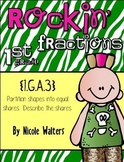 Rockin’ First Grade Fractions {Common Core Aligned 1.G.A.3}