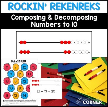 Preview of Rekenrek | Number Rack | Flashcards and Games | Number Bonds to 10