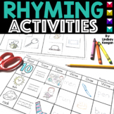 Rhyming Words Worksheets and Picture Cards for Kindergarten