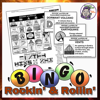 Preview of Science Bingo: Rockin' & Rollin' Earth Science (Volcanoes & Plate Tectonics)