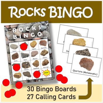 Preview of Rocks BINGO GAME | Geology BINGO GAME