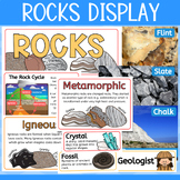 Rocks bulletin board classroom display printables (types o