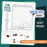 Types Rocks Cycle Word Search Puzzle Vocabulary Activity T