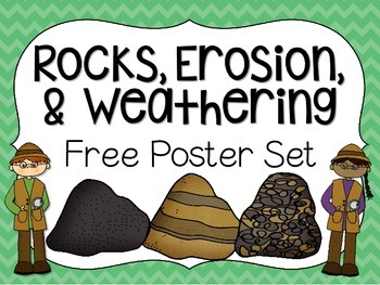 Preview of Rocks, Erosion, & Weathering Poster Set