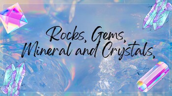 Preview of Rocks, Gems and Crystal Drawing Lesson