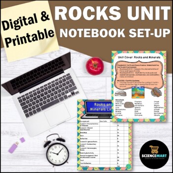 Preview of Rocks Interactive Notebook Digital Unit Bundle | Earth Science Distance Learning