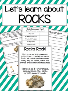 Preview of Rocks: Introduction and a Rock Scavenger Hunt| Distance Learning