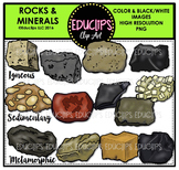 Rocks & Minerals Clip Art Bundle  {Educlips Clipart}