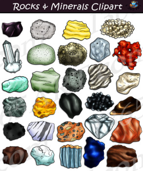 Preview of Rocks & Minerals Clipart