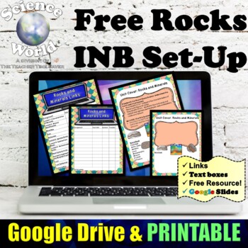 Preview of Rocks & Minerals Digital Notebook Set-Up | Earth Science | Middle School