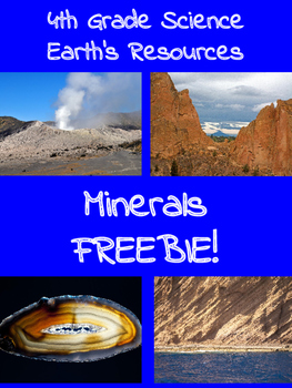 Preview of Rocks & Minerals FREEBIE