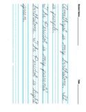 Rocks & Minerals Factoids Cursive Practice