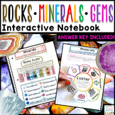 Rocks and Minerals Interactive Notebook Properties Weathering Erosion Deposition