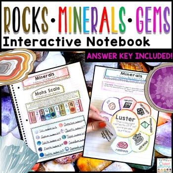 Preview of Rocks and Minerals Interactive Notebook Properties Weathering Erosion Deposition