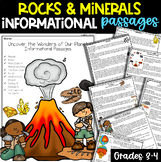 Rocks & Minerals Informational Passages | Weathering, Eart