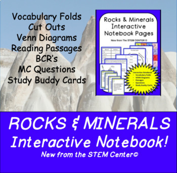 Preview of Rocks & Minerals Interactive Notebook - Distance learning Friendly