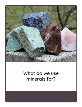 Rocks & Minerals - Minds-On • I Wonder • Gallery Walk Posters by ...
