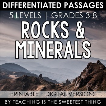 Preview of Rocks & Minerals: Passages - Distance Learning Compatible