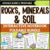 Rocks, Minerals, & Soil Interactive Notebook Foldable Bundle