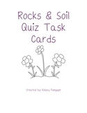 Rocks, Minerals, & Soil Quiz Task Cards (Utah Core 4th Grade)