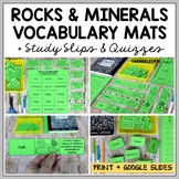 Rock Cycle Vocabulary Activities - Types of Rocks and Mine