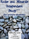 Rocks, Minerals and Fossils Independent Study for Primary Grades