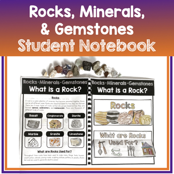Preview of Rocks, Minerals, and Gemstones - Earth Science Interactive Notebook - Geology
