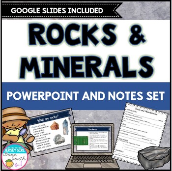 Preview of Rocks and Minerals PowerPoint and Notes Set - Print & Digital
