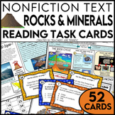 Rocks, Minerals, and Volcanoes Nonfiction Reading Task Cards