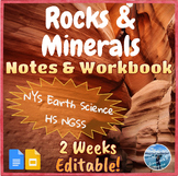 Rocks & Minerals and Rock Cycle | Notes and Workbook | Edi