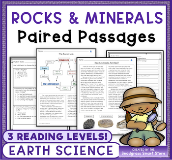 Preview of Rocks: Reading Comprehension Paired Passages